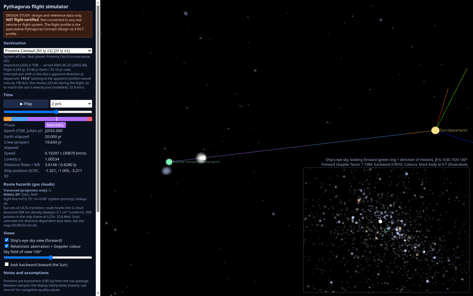 Navigation simulator